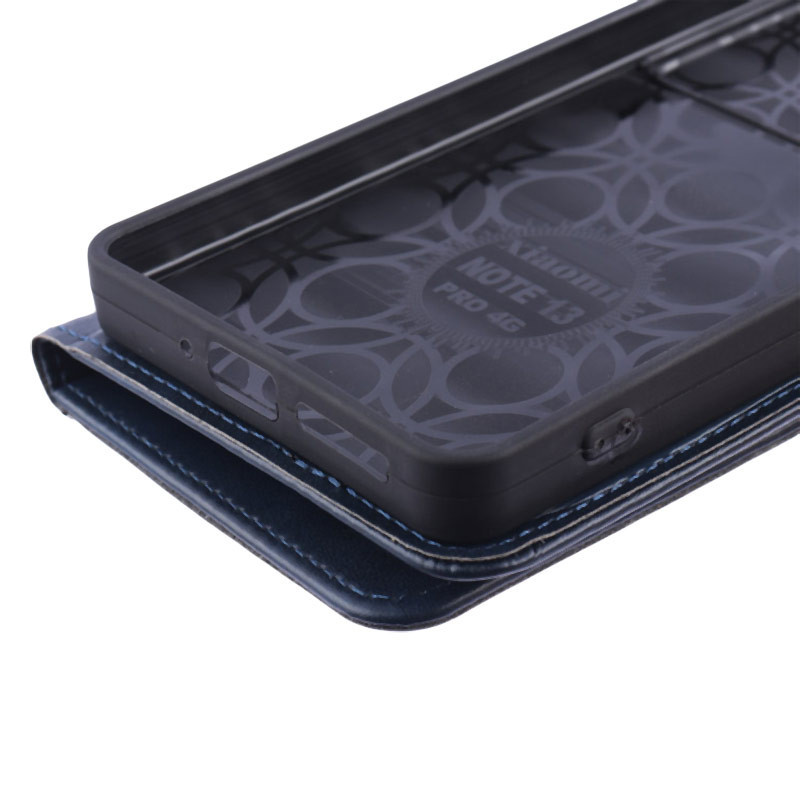 کیف چرمی مگنتی محافظ لنزدار Xiaomi Redmi Note 13 Pro 4G