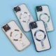 قاب ژله ای مگ سیف شفاف دور رنگ + محافظ لنز رینگی iPhone 13 / 14