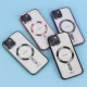 قاب ژله ای مگ سیف شفاف دور رنگ + محافظ لنز رینگی iPhone 13 / 14