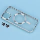 قاب ژله ای مگ سیف شفاف دور رنگ + محافظ لنز رینگی iPhone 13 / 14