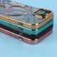 قاب ژله ای مگ سیف شفاف دور رنگ + محافظ لنز رینگی iPhone 13 / 14