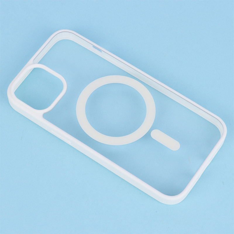 قاب PC شفاف دور رنگی مگ سیف iPhone 13