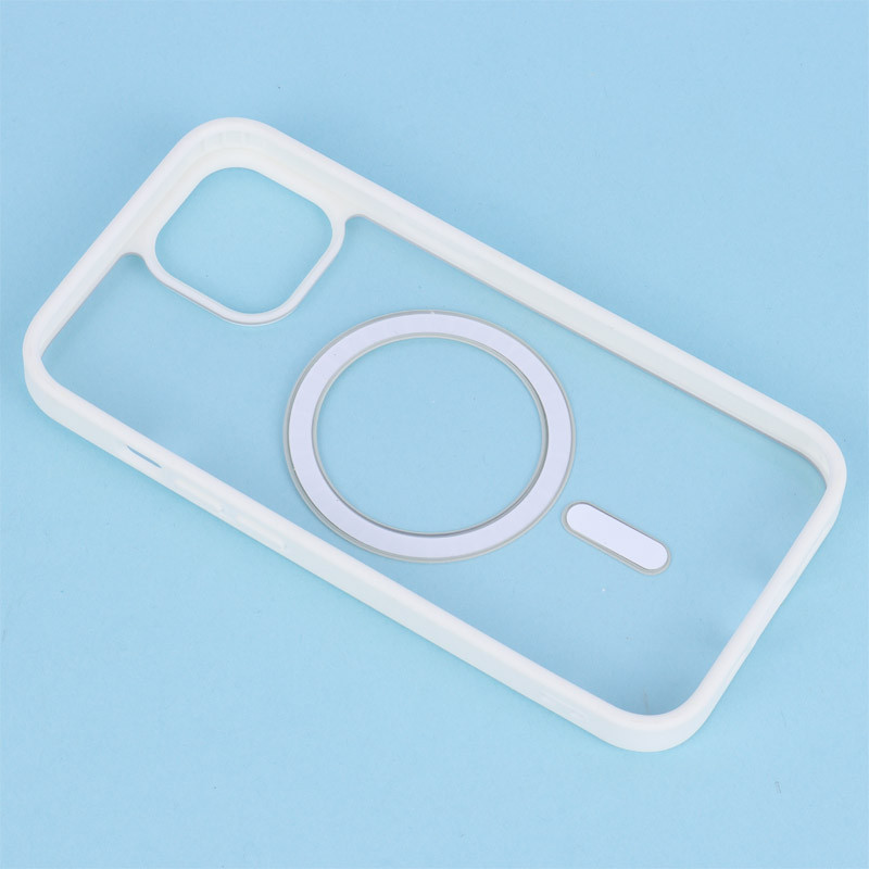 قاب PC شفاف دور رنگی مگ سیف iPhone 13