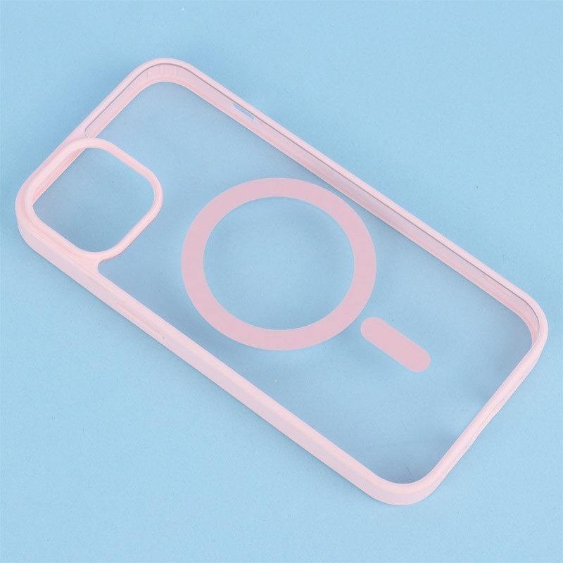قاب PC شفاف دور رنگی مگ سیف iPhone 13
