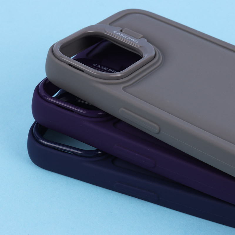 قاب طرح سولید کیس Case.Pro استند شو + محافظ لنز رینگی iPhone 13 / 14