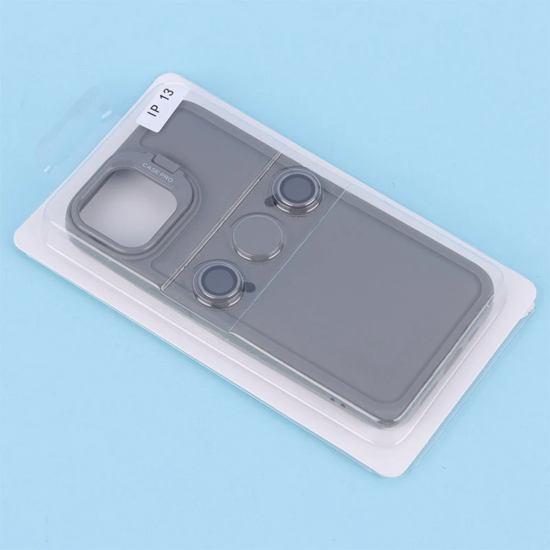 قاب طرح سولید کیس Case.Pro استند شو + محافظ لنز رینگی iPhone 13 / 14