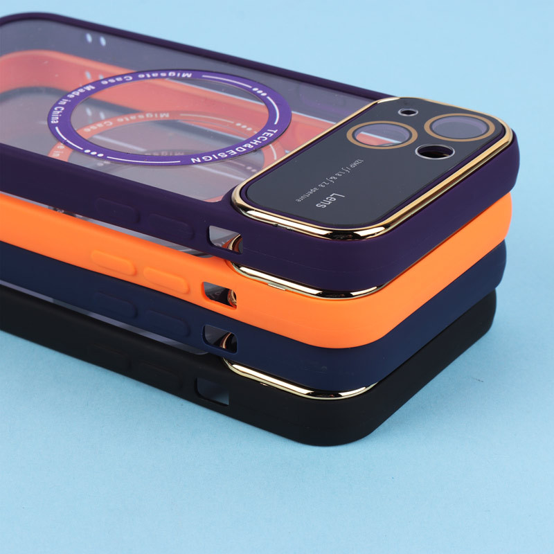 قاب PC شفاف مگ سیف Lens Aperture محافظ لنزدار iPhone 13