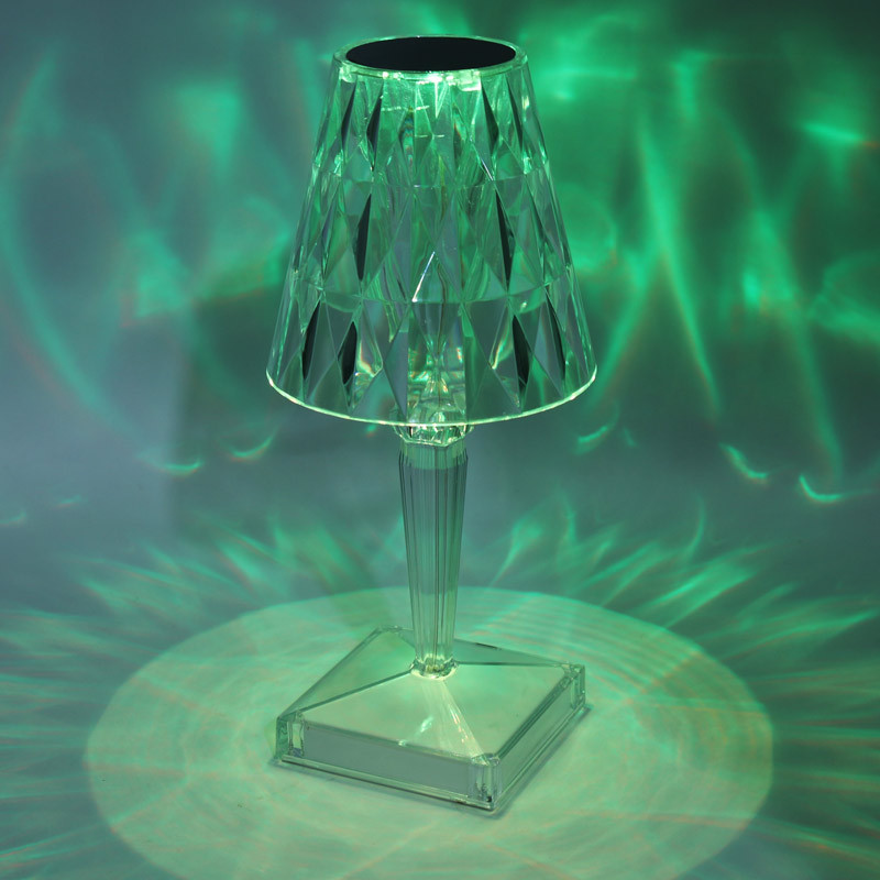 چراغ خواب Touch Lamp طرح آباژور کریستالی + ریموت کنترل