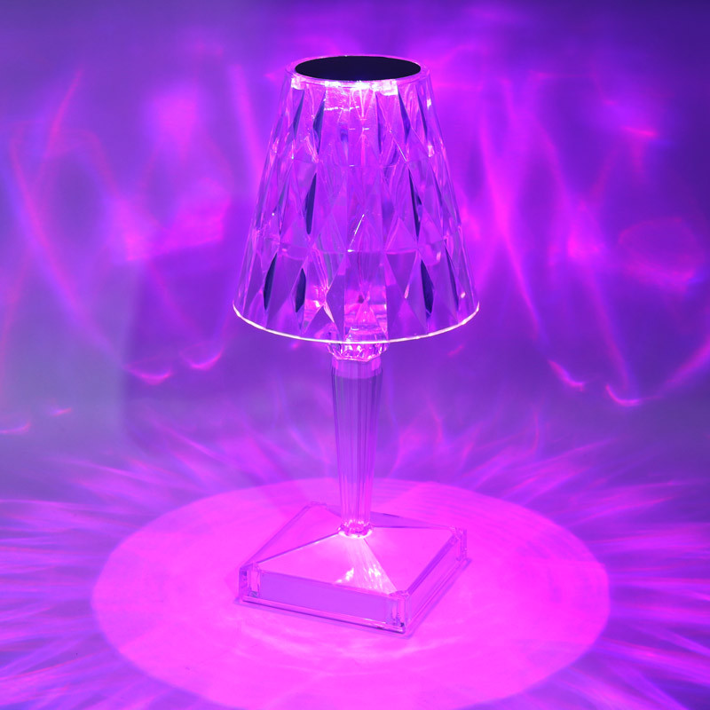 چراغ خواب Touch Lamp طرح آباژور کریستالی + ریموت کنترل