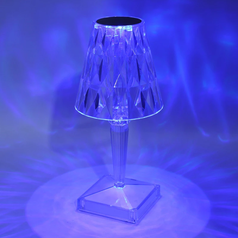 چراغ خواب Touch Lamp طرح آباژور کریستالی + ریموت کنترل