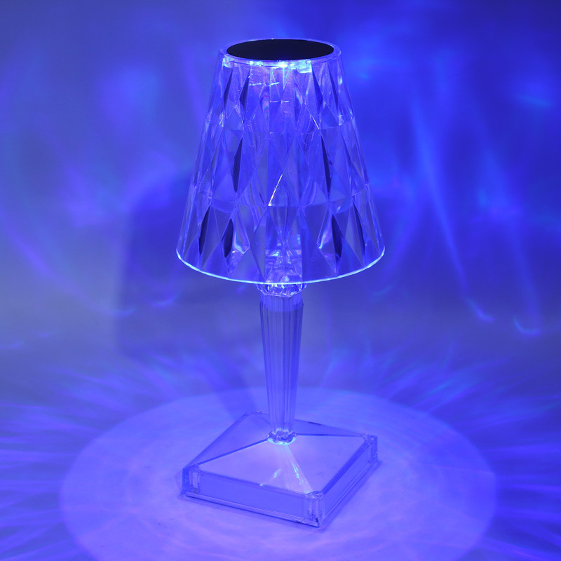 چراغ خواب Touch Lamp طرح آباژور کریستالی + ریموت کنترل