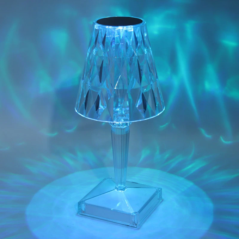 چراغ خواب Touch Lamp طرح آباژور کریستالی + ریموت کنترل