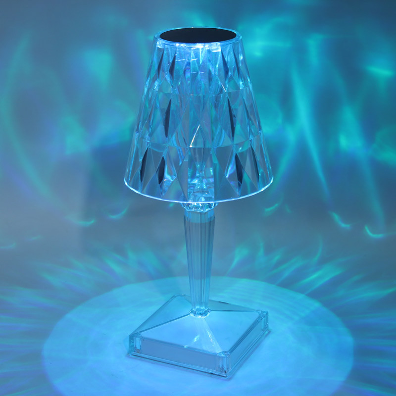 چراغ خواب Touch Lamp طرح آباژور کریستالی + ریموت کنترل