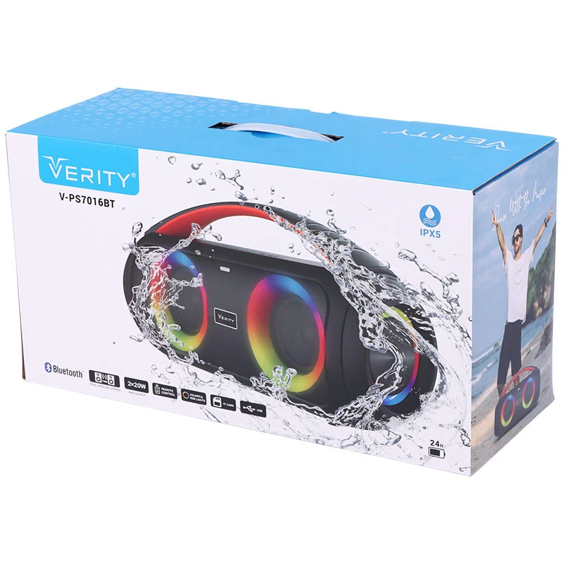 اسپیکر بلوتوثی وریتی V-PS7016BT + ریموت کنترل