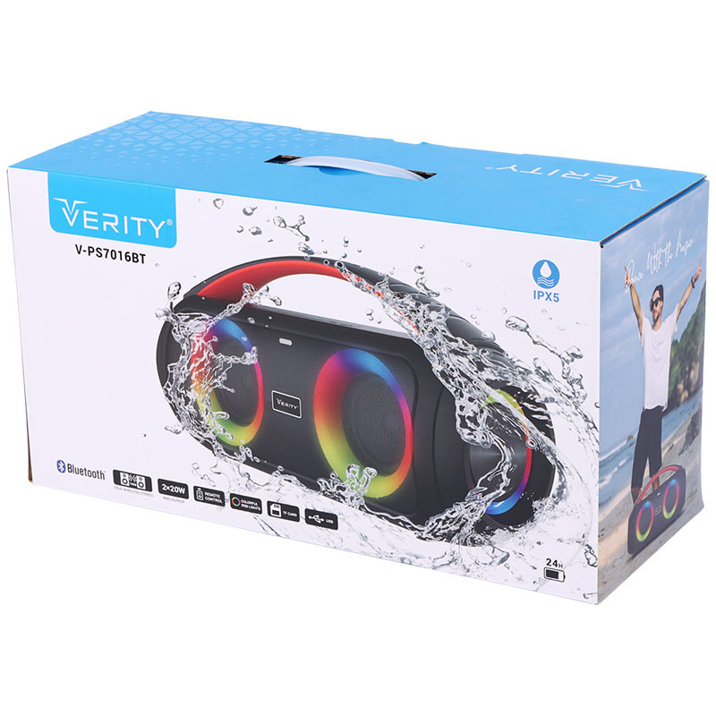 اسپیکر بلوتوثی وریتی V-PS7016BT + ریموت کنترل
