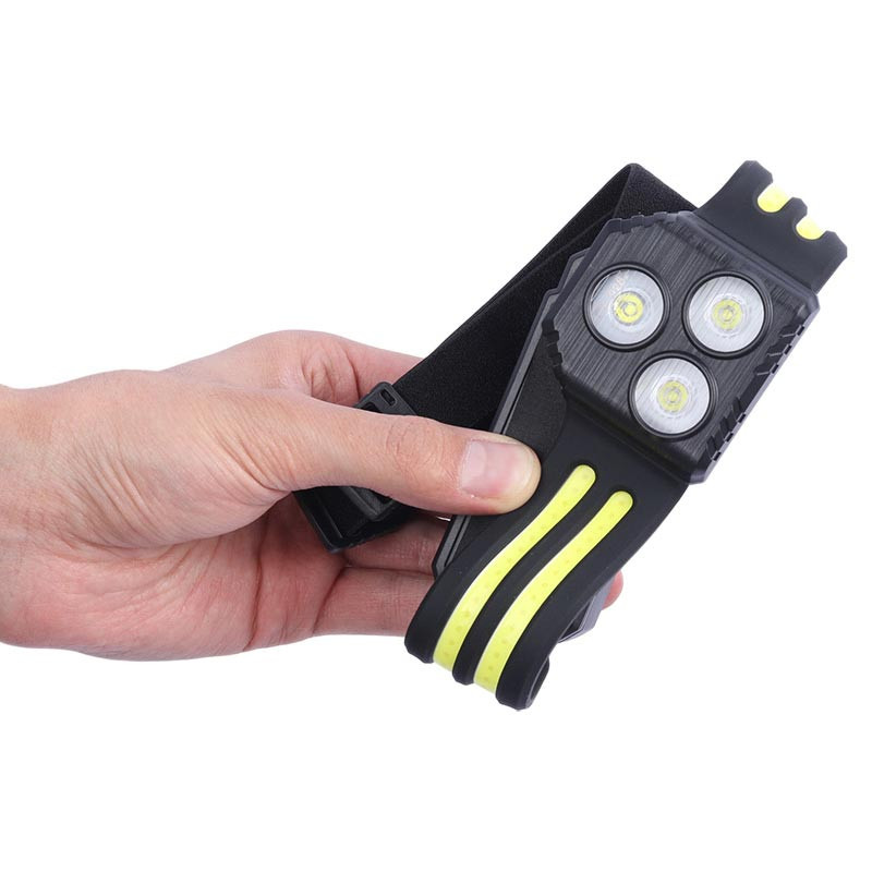 چراغ قوه پیشانی هدلایت Multi-Function سه خطی