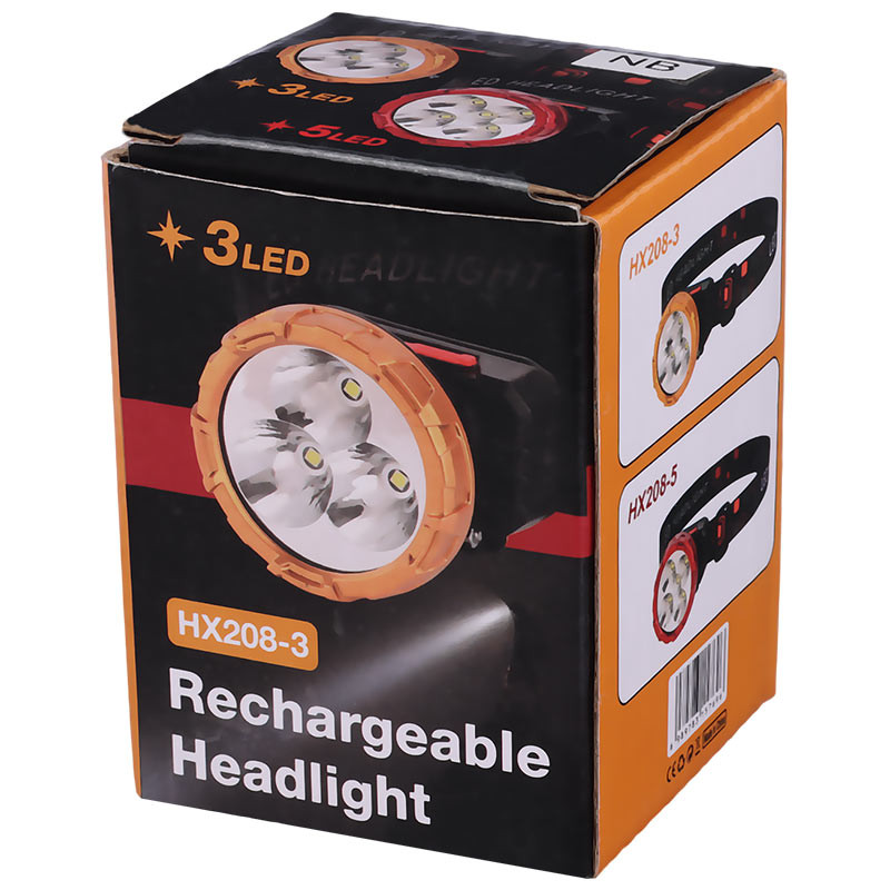 چراغ قوه پیشانی هدلایت شارژی HX208-5