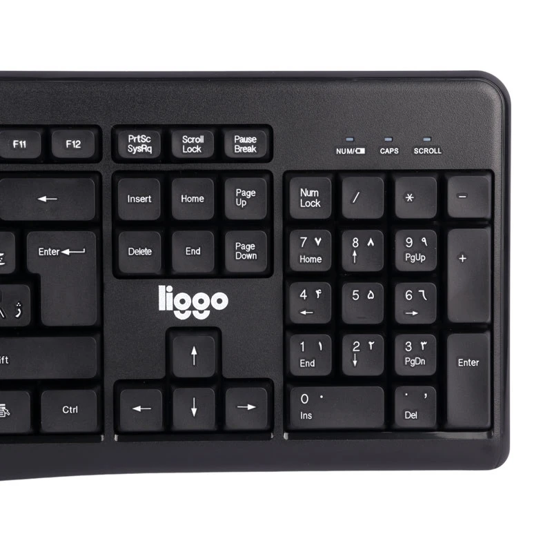 موس و کیبورد بی سیم Liggo KW807