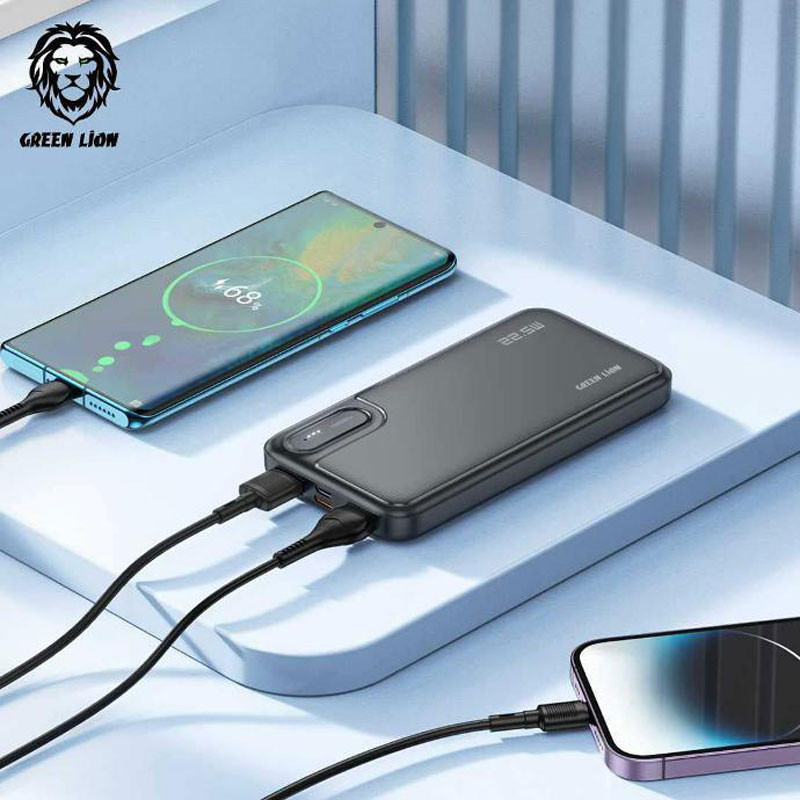 پاور بانک فست شارژ 10000 گرین لاین Green Lion Mate QC3.0 PD 22.5W