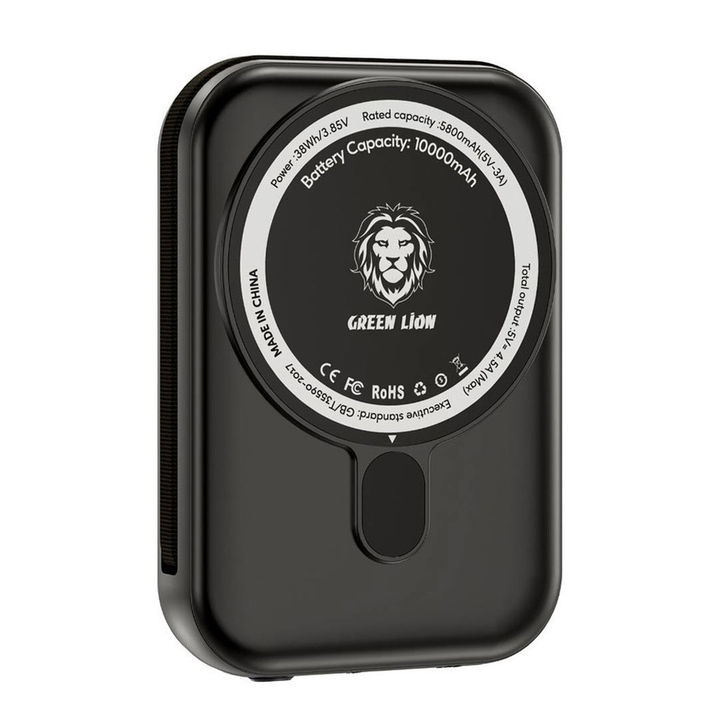 پاور بانک بی سیم فست شارژ 10000 گرین لاین Green Lion Monaco PD 20W
