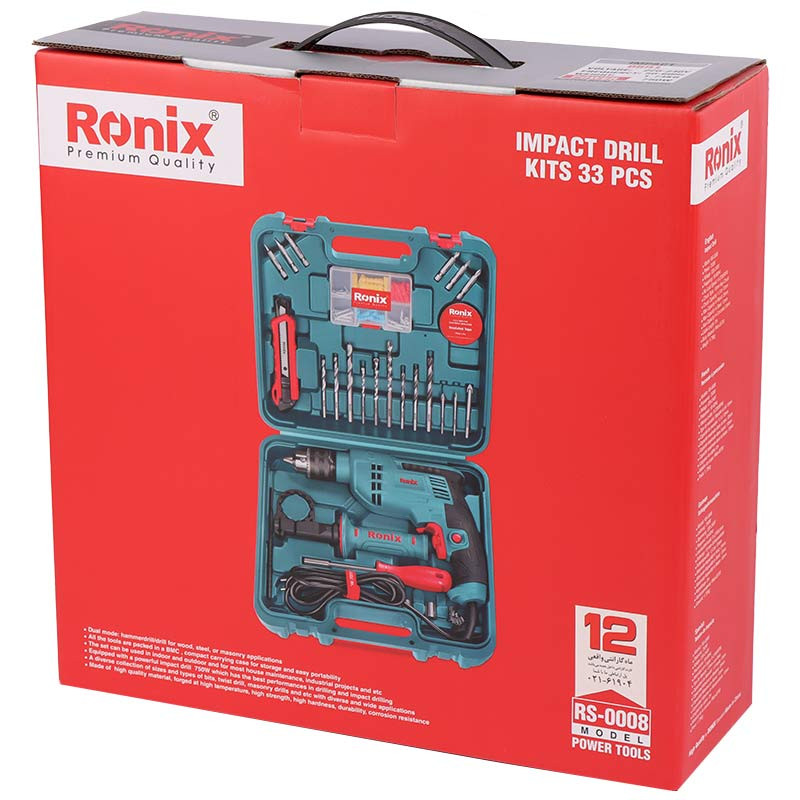 کیت دریل برقی چکشی Ronix RS-0008