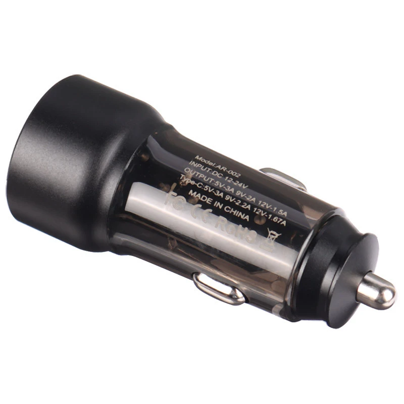 شارژر فندکی فست شارژ Asenai AR-002 QC3.0 PD 3A 20W