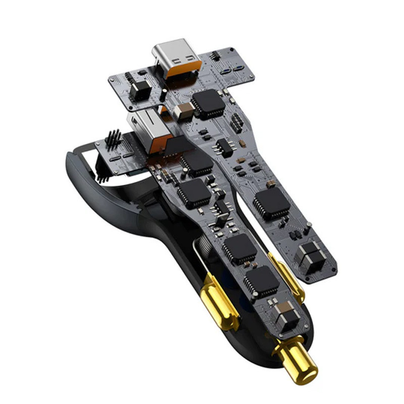 شارژر فندکی فست شارژ Baseus TZCCZM-0G 5A QC5.0 PD 100W + کابل تبدیل تایپ سی