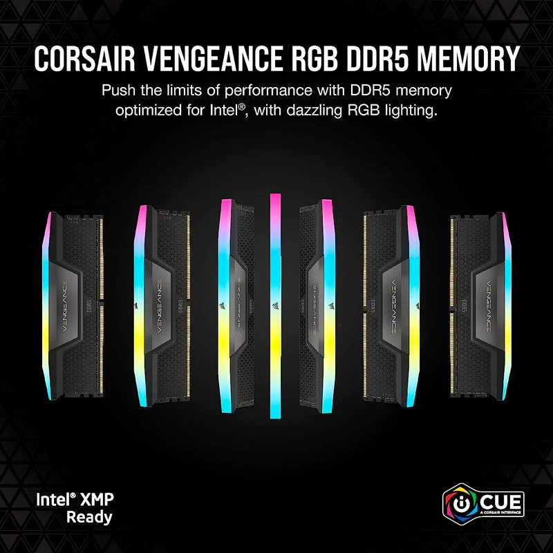 رم کامپیوتر Corsair Vengeance RGB DDR5 32GB 7200MHz CL34 Dual