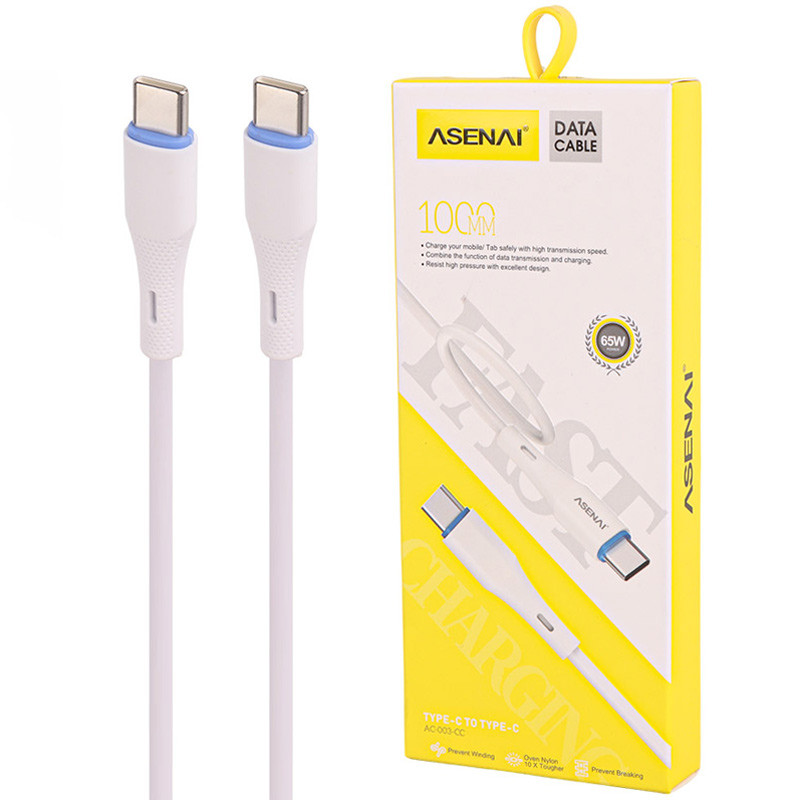 کابل تبدیل فست شارژ Asenai AC-003-CC Type-C To Type-C 65W 1m