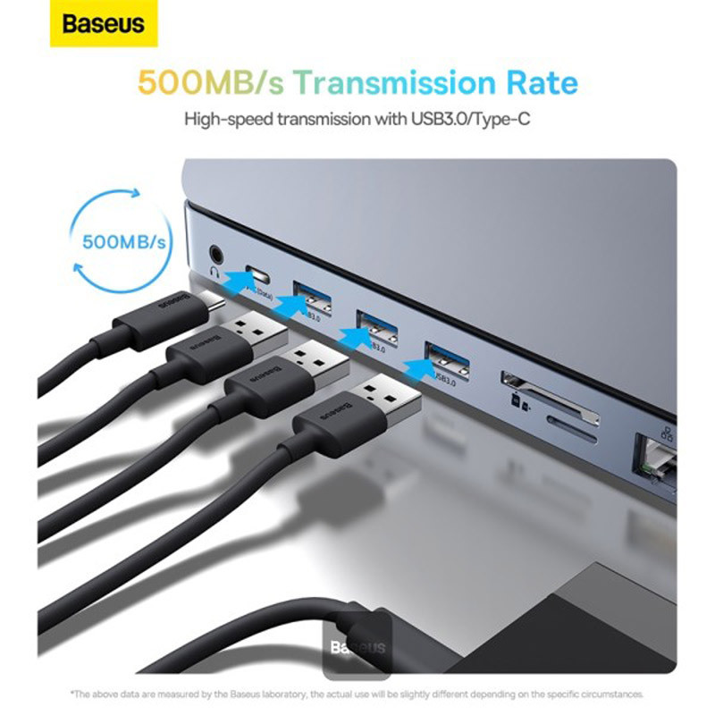 هاب 11 پورت Type-C باسئوس Elitejoy Gen2 WKSX030013