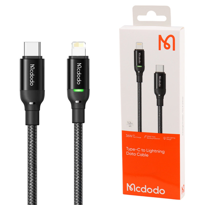 کابل تبدیل فست شارژ Mcdodo CA-272 Type-C To Lightning 3A PD 36W 1.2m