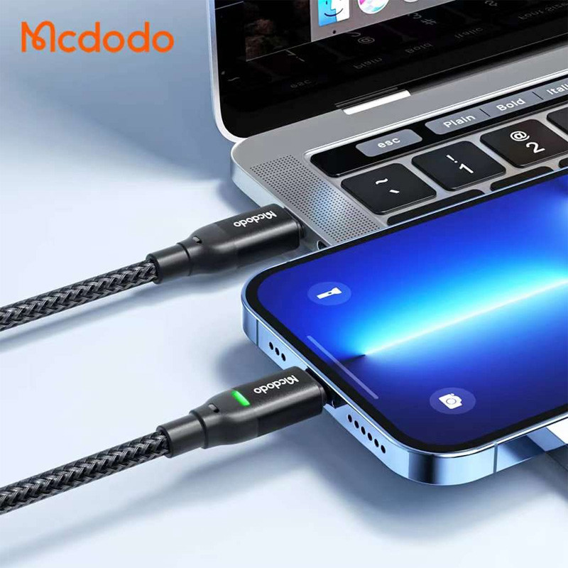 کابل تبدیل فست شارژ Mcdodo CA-272 Type-C To Lightning 3A PD 36W 1.2m