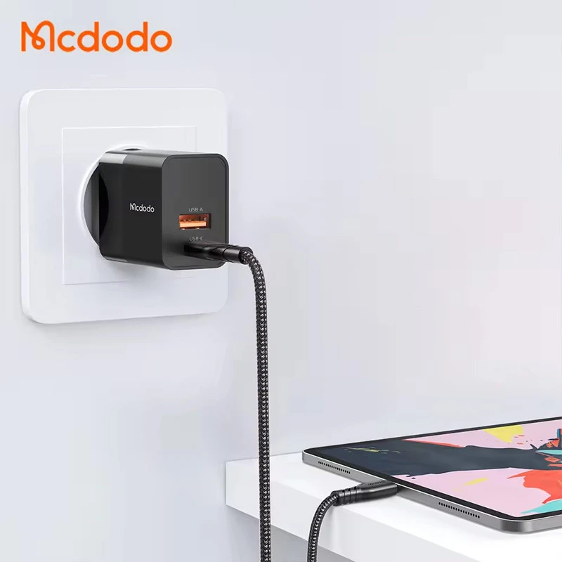 کلگی فست شارژ Mcdodo CH-195 2Port 3A QC3.0 PD 20W