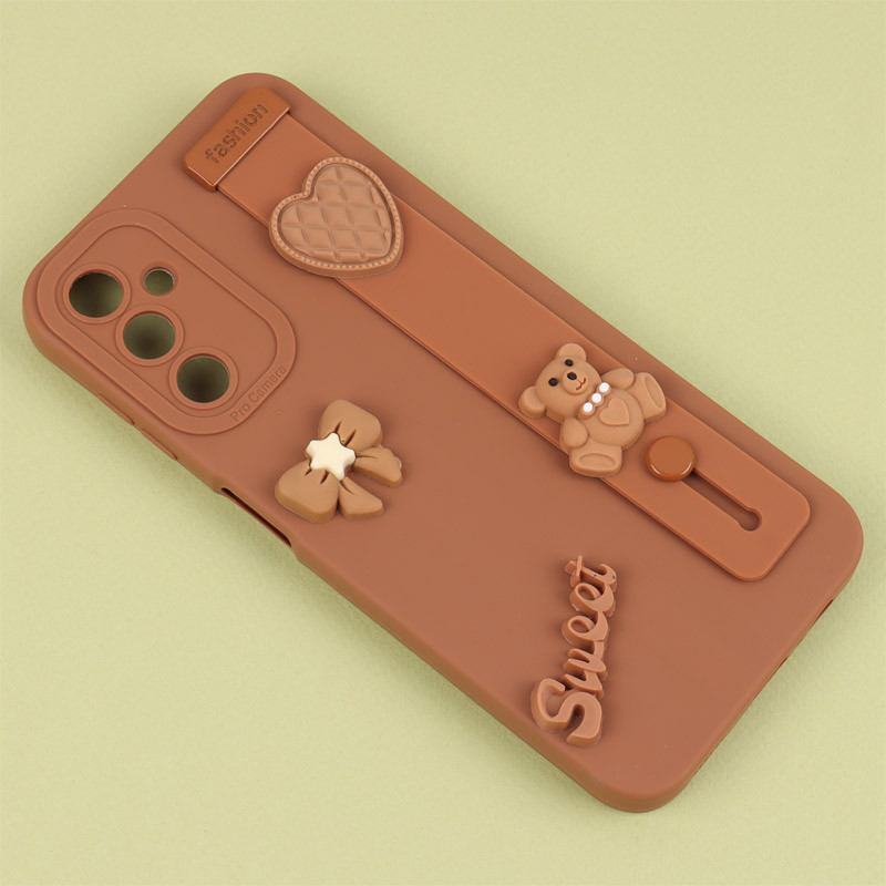 قاب سیلیکونی ژله ای دستبندی محافظ لنزدار Samsung Galaxy A14 4G / A14 5G