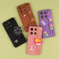 قاب سیلیکونی ژله ای دستبندی محافظ لنزدار Xiaomi Redmi Note 13 4G