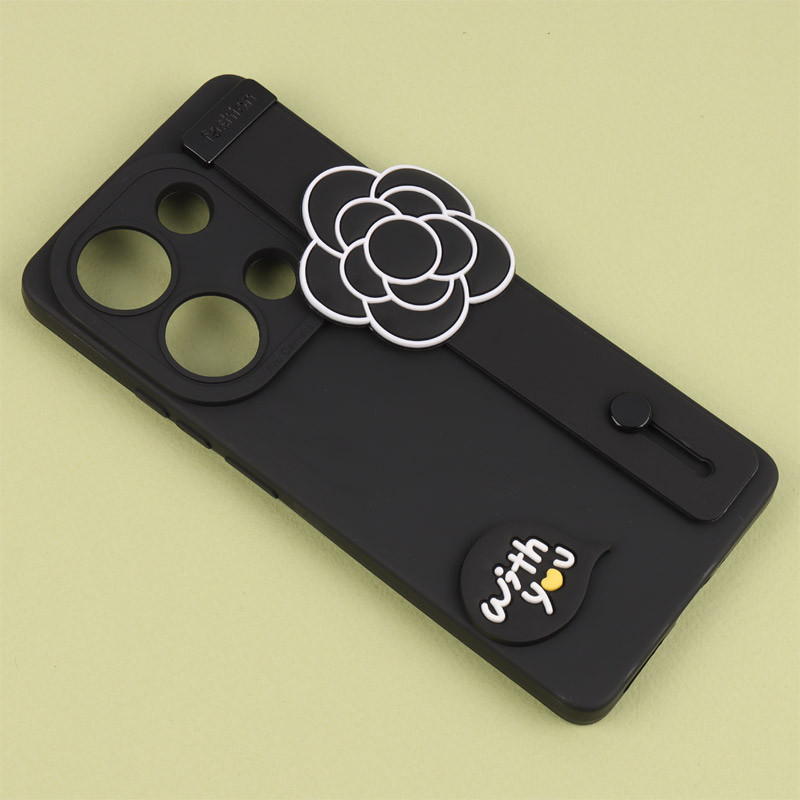 قاب سیلیکونی ژله ای دستبندی محافظ لنزدار Xiaomi Redmi Note 13 Pro 4G