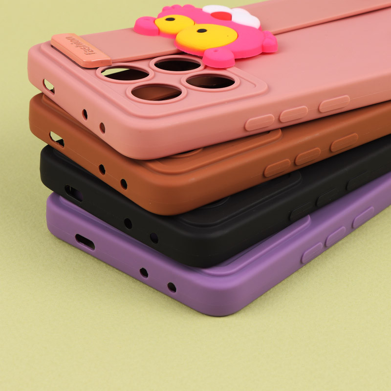 قاب سیلیکونی ژله ای دستبندی محافظ لنزدار Xiaomi Poco X6 Pro