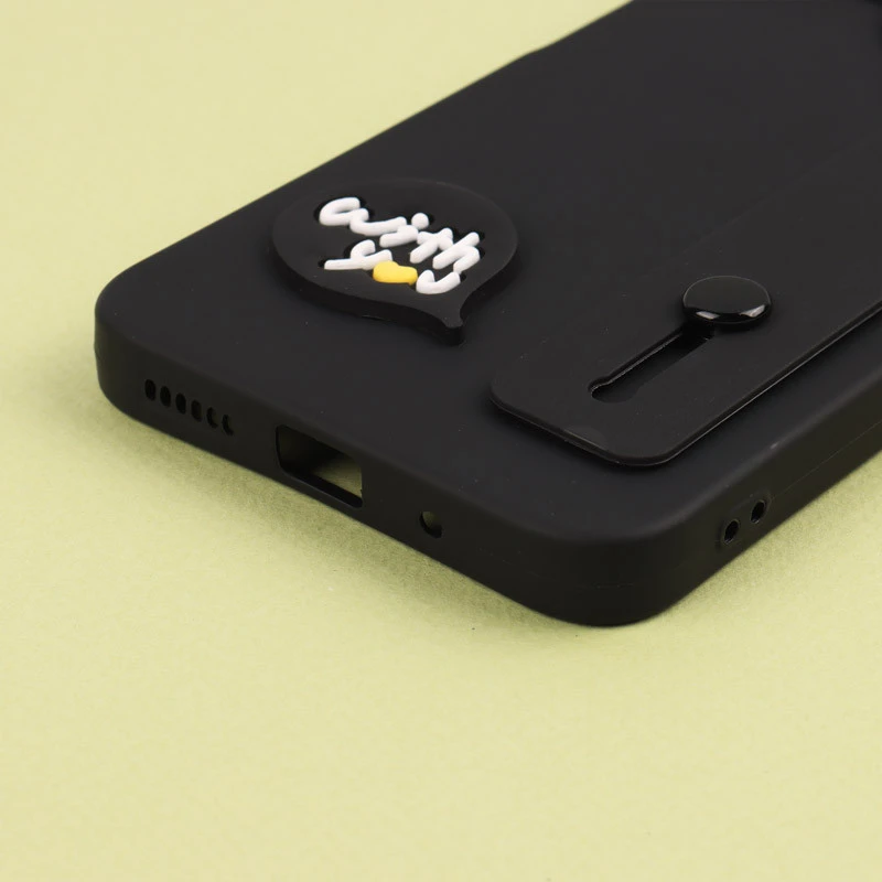 قاب سیلیکونی ژله ای دستبندی محافظ لنزدار Xiaomi Redmi 12 4G