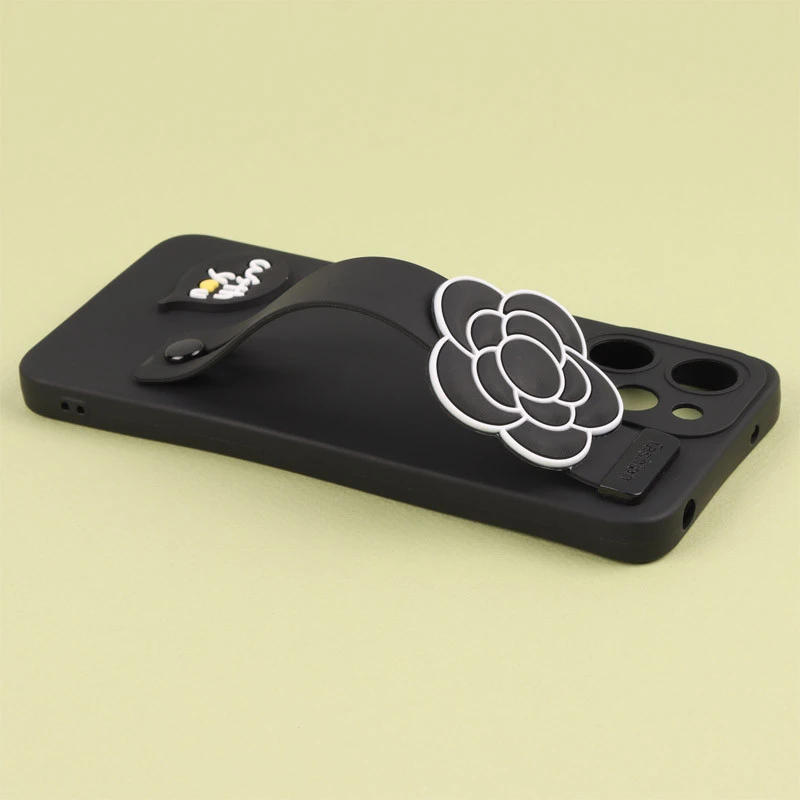 قاب سیلیکونی ژله ای دستبندی محافظ لنزدار Xiaomi Redmi 12 4G