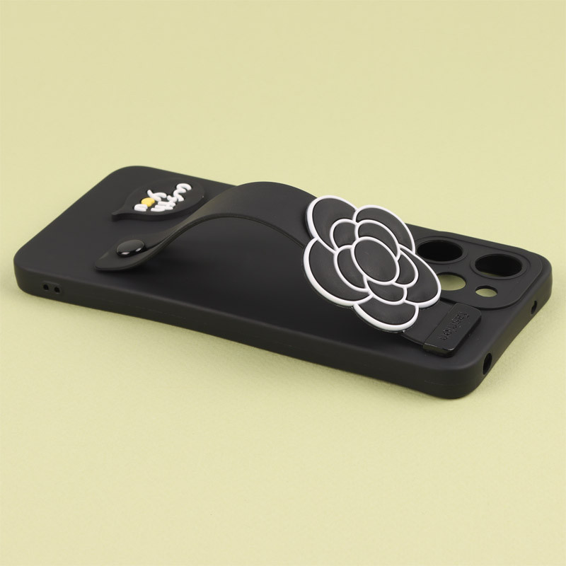 قاب سیلیکونی ژله ای دستبندی محافظ لنزدار Xiaomi Redmi 12 4G