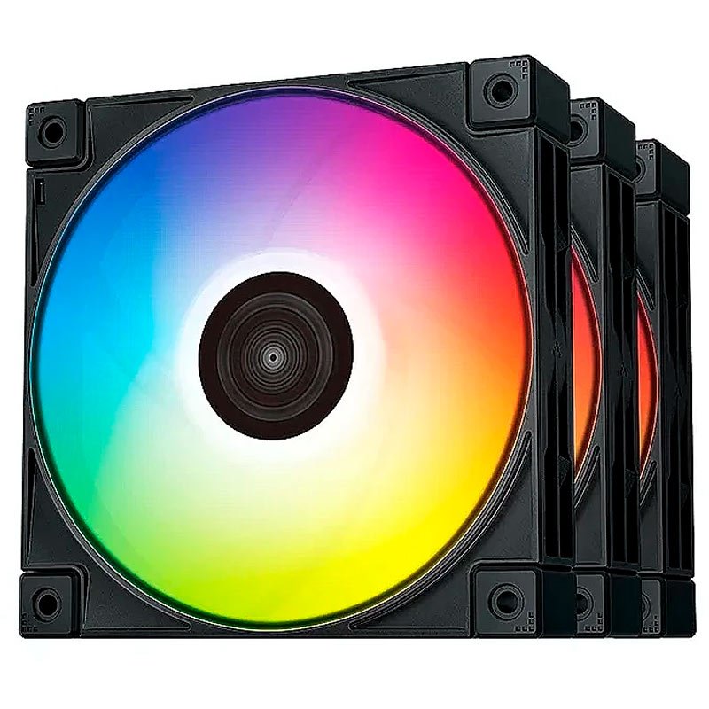 فن کیس دیپ کول DeepCool FC120 ARGB Black 12*12 بسته 3 عددی
