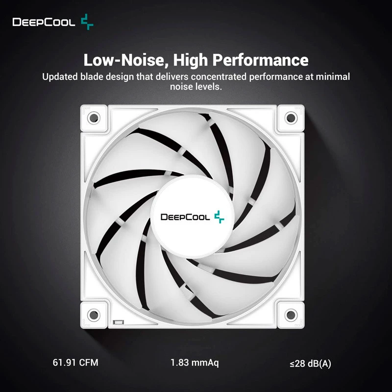 فن کیس دیپ کول DeepCool FC120 ARGB White 12*12 بسته 3 عددی