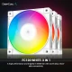 فن کیس دیپ کول DeepCool FC120 ARGB White 12*12 بسته 3 عددی