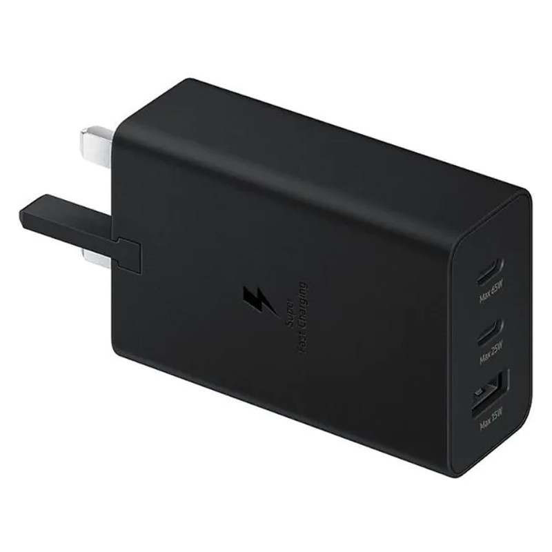 کلگی فست شارژ Samsung Trio EP-T6530NBEGAE 3Pin 3Port 3A PD 65W