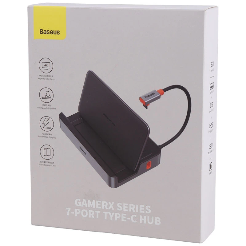 هاب 7 پورت Type-C باسئوس GamerX Steam Deck B00052901811-00