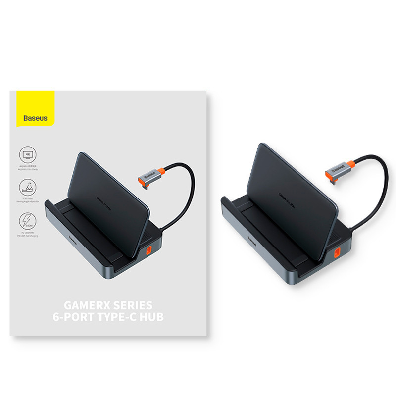 هاب 7 پورت Type-C باسئوس GamerX Steam Deck B00052901811-00