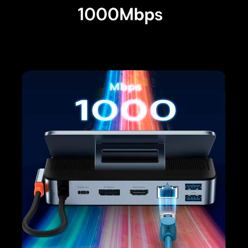 هاب 7 پورت Type-C باسئوس GamerX Steam Deck B00052901811-00