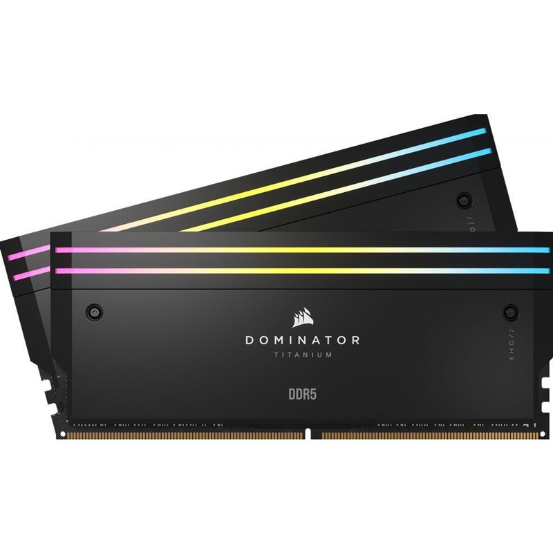 رم کامپیوتر Corsair Dominator Titanium RGB DDR5 32GB 6000MHz CL30 Dual
