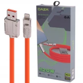 کابل آیفونی فست شارژ Caza X07 6A 120W 1.5m