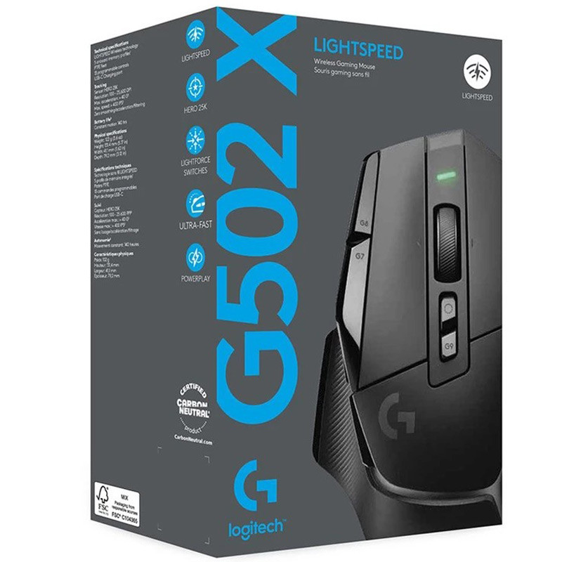 موس بی سیم گیمینگ Logitech G G502 X Lightspeed